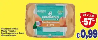 A&O 6 uova medie fresche da allevamento a terra offerta