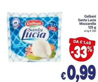 A&O Mozzarella santa lucia 125 g(ml) offerta