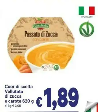 A&O Vellutata di zucca e carote offerta