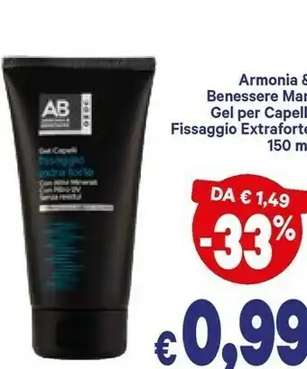 A&O Armonia & benessere man gel per capelli 150 ml offerta