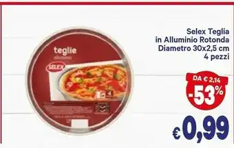 A&O Teglia in alluminio rotonda diametro offerta