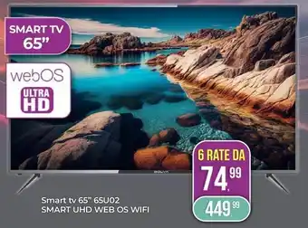 Portobello Smart tv 65" 65U02 SMART UHD WEB OS WIFI offerta