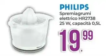 Portobello PHILIPS Spremiagrumi elettrico HR2738 25 W, capacità 0,5L offerta