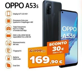Expert A53s 16,5 cm (6.5") doppia sim coloros 7.2 4g usb tipo-c 4 gb 128 gb 5000 mah nero offerta