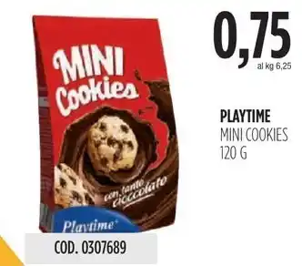 Carico Cash & Carry PLAYTIME MINI COOKIES 120 G offerta