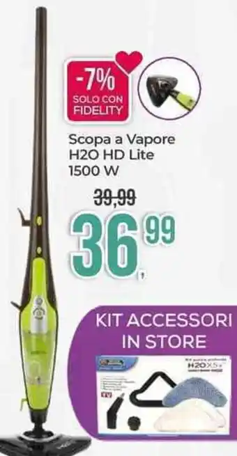 Portobello Scopa a Vapore H2O HD Lite 1500 W offerta