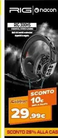 Expert Rig 300 hs cuffia padiglione auricolare nero offerta