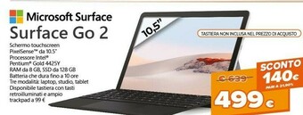 Expert Microsoft surface go 2 128gb offerta