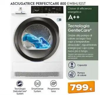 Expert Ew8hl92st asciugatrice libera installazione caricamento frontale bianco 9 kg a++ offerta