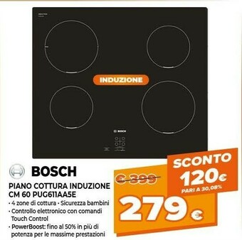 Expert Piano cottura induzione cm 60 pug611aa5e offerta