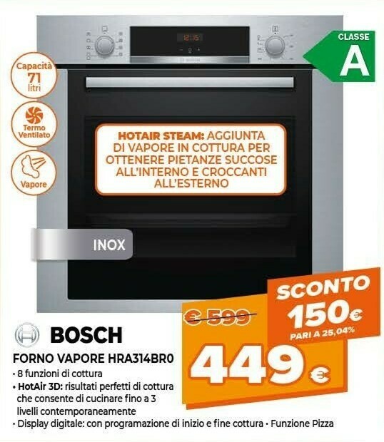 Forno vapore hra314br0 offerta di Expert