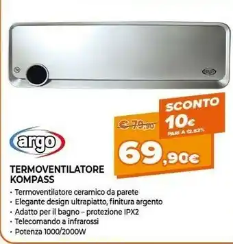 Expert Termoventilatore kompass offerta