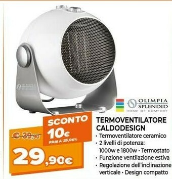 Expert Termoventilatore caldodesign offerta