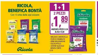 Basko Ricola - fiori di sambuco caramelle svizzere alle erbe senza zucchero con edulcoranti 70 g(ml) offerta