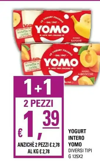 Basko Yomo yogurt intero offerta