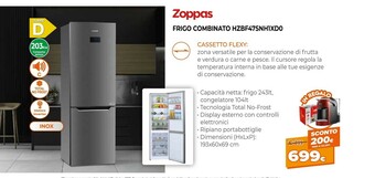 Expert Frigo combinato hzbf47snh1xd0 offerta