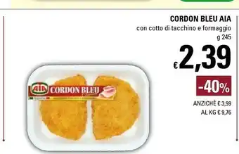 Basko Cordon bleu sottili con cotto di tacchino e formaggio 245 g(ml) offerta