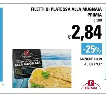 Filetti di platessa alla mugnaia surgelati 300 g(ml)