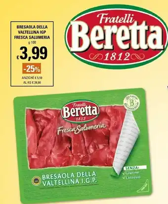 Basko Bresaola della valtellina igp offerta