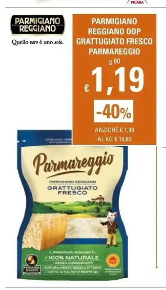 Basko Parmigiano reggiano grattugiato 60 g(ml) offerta