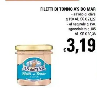 Basko Filetti di tonno all'olio di oliva 150 g(ml) offerta