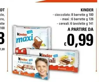 Basko Kinder barrette 100 g(ml) offerta