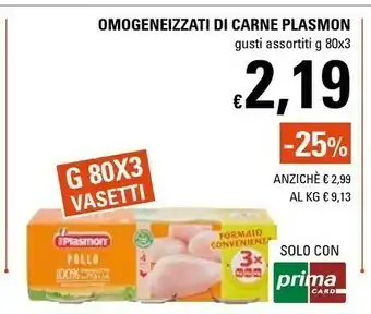 Basko Omogeneizzati di carne offerta