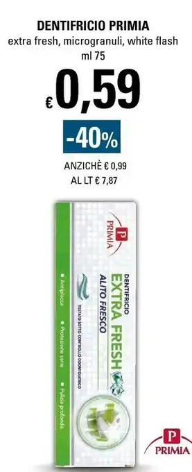 Basko Dentifricio extra fresh offerta