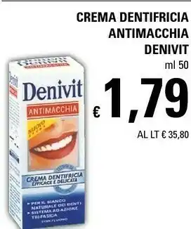 Denivit crema dentifricia antimacchia