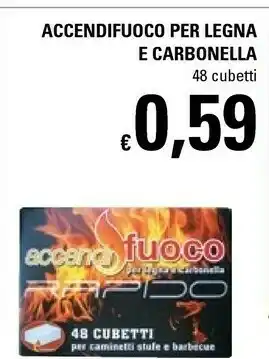 Accendifuoco per legna e carbonella