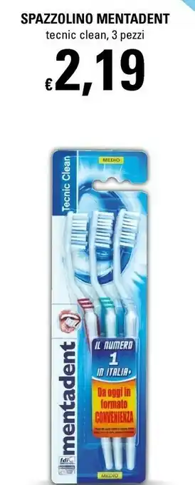 Spazzolino tecnic clean, 3 pezzi