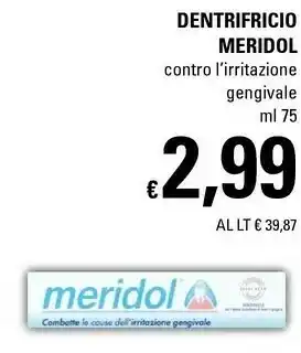 Meridol dentifricio contro l'irritazione gengivale