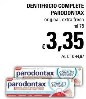 Basko Parodontax dentifricio complete original offerta