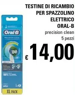 Basko Oral-b testine per spazzolino precision clean x5 offerta