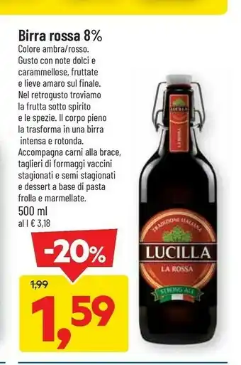 Lucilla birra rossa 8%