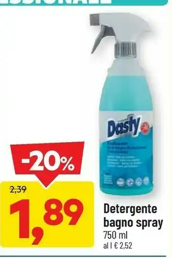 DPiù Dasty detergente bagno spray offerta