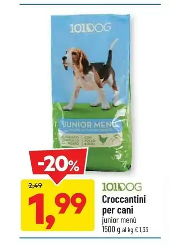 DPiù 101 dog croccantini per cani offerta