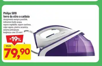 DPiù 5919 ferro da stiro caldaia offerta