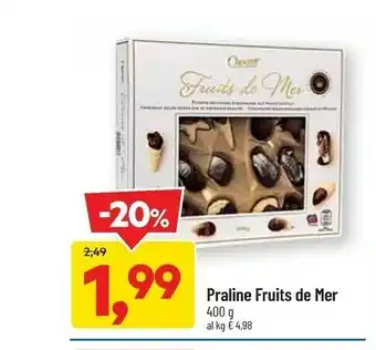 Praline fruits de mer