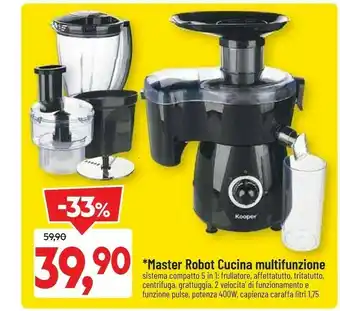 DPiù Master robot cucina multifunzione 400 w offerta