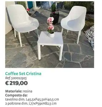 Bricocenter Coffee set cristina offerta