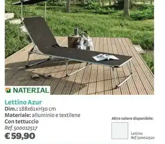 Lettino azur