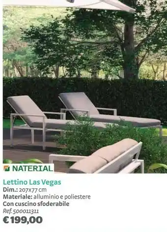 Bricocenter Lettino las vegas offerta