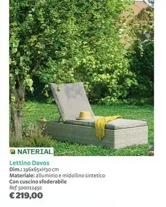 Bricocenter Lettino davos offerta