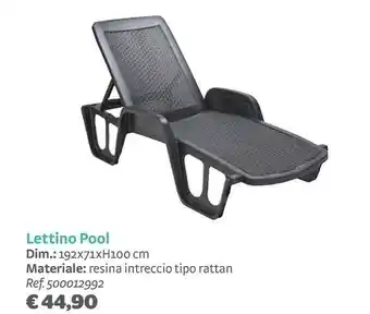 Bricocenter Lettino pool offerta