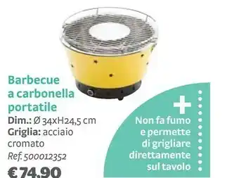 Bricocenter Barbecue a carbonella portatile offerta