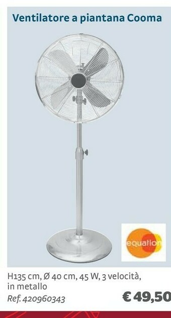 Bricocenter Ventilatore a piantana cooma offerta
