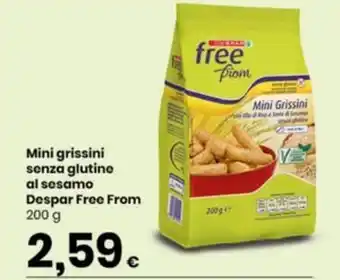 Mini grissini senza glutine al sesamo Despar Free From