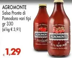 Interspar AGROMONTE Salsa Pronta di Pomodoro vari tipi offerta