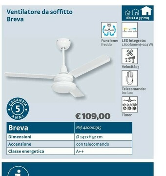 Bricocenter Ventilatore offerta